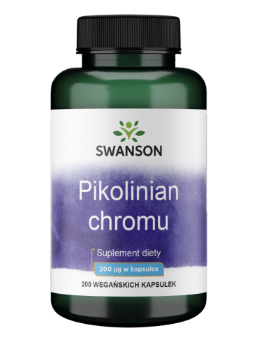 SWANSON - Chrom pikolinian 200mcg 200kaps. be-effective