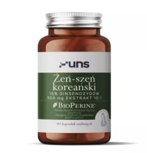 UNS - ŻEŃ-SZEŃ KOREAŃSKI + BIOPERINE 60 vege kaps. 