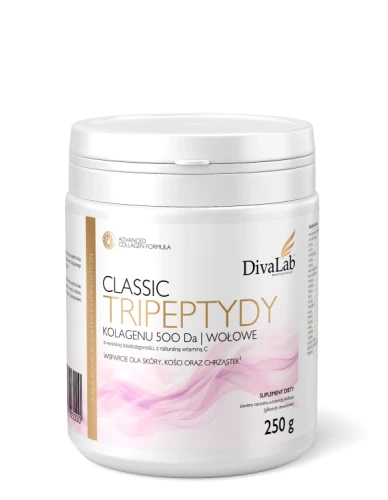 DivaLab - Tripeptydy Kolagenu 500 Da - Classic - Wołowy - 49 dni - be-effective