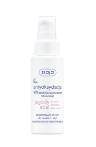 ZIAJA - ekspresowe serum do twarzy i szyi wygładzająco-ujędrniające 50 ml.