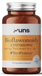 UNS - BIOFLAWONOIDY CYTRUSOWE + BIOPERINE (60 kaps. vege)
