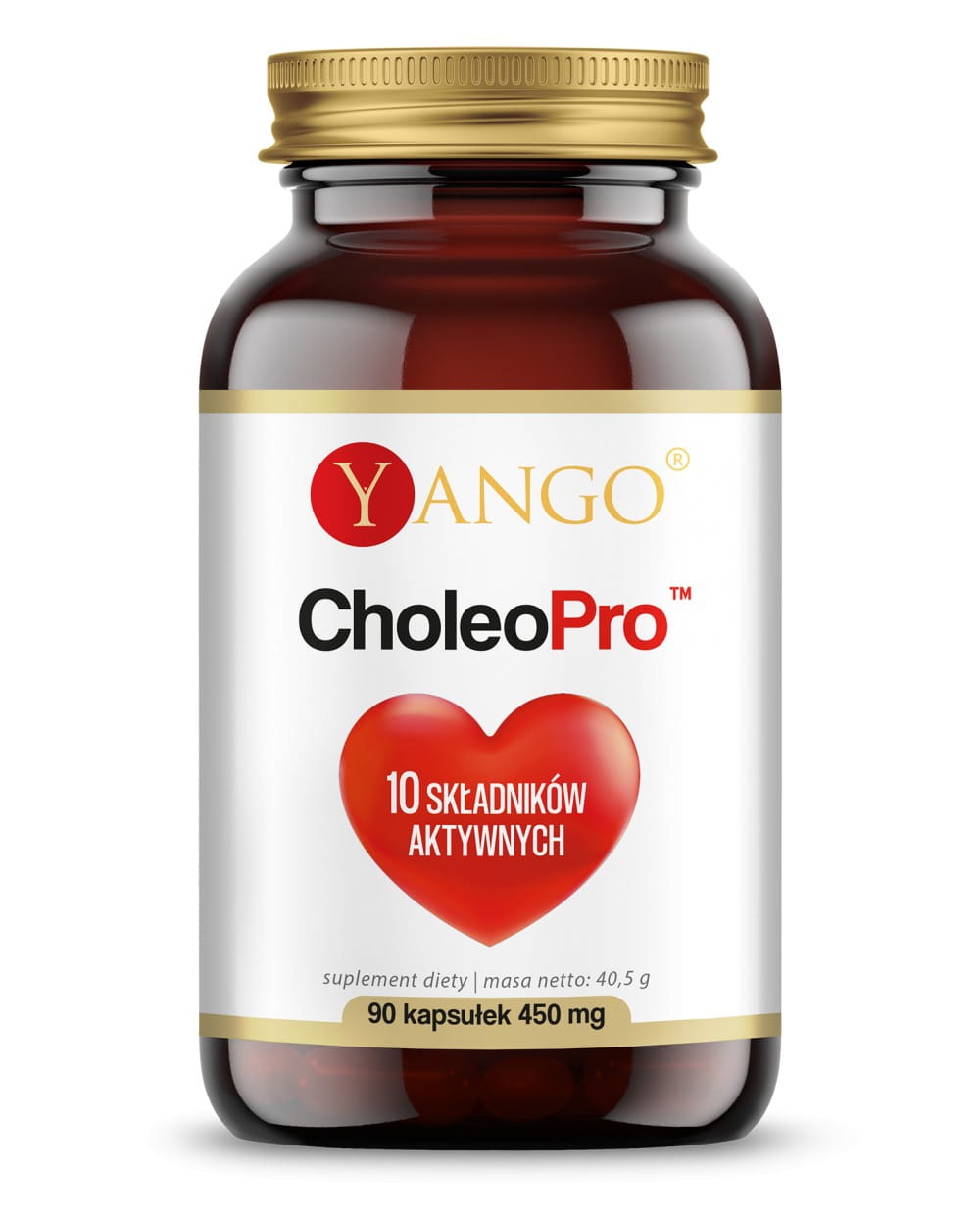 Красный ферментированный рис Yango CholeoPro, с ресвератролом и коэнзимом Q10, 90 капсул