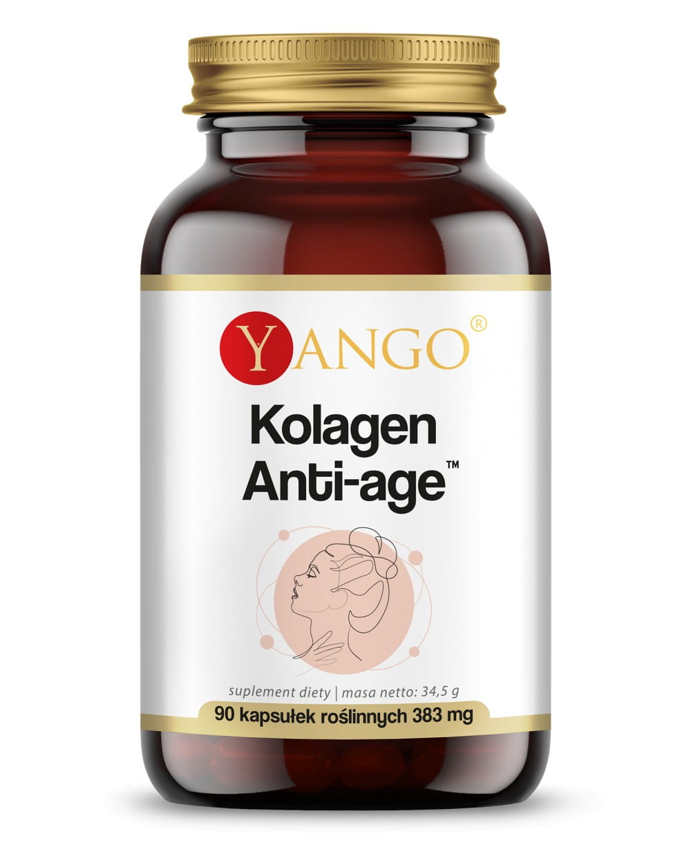 Коллаген Yango Anti-age, рыбий, с гиалуроновой кислотой и биотином, 90 капсул