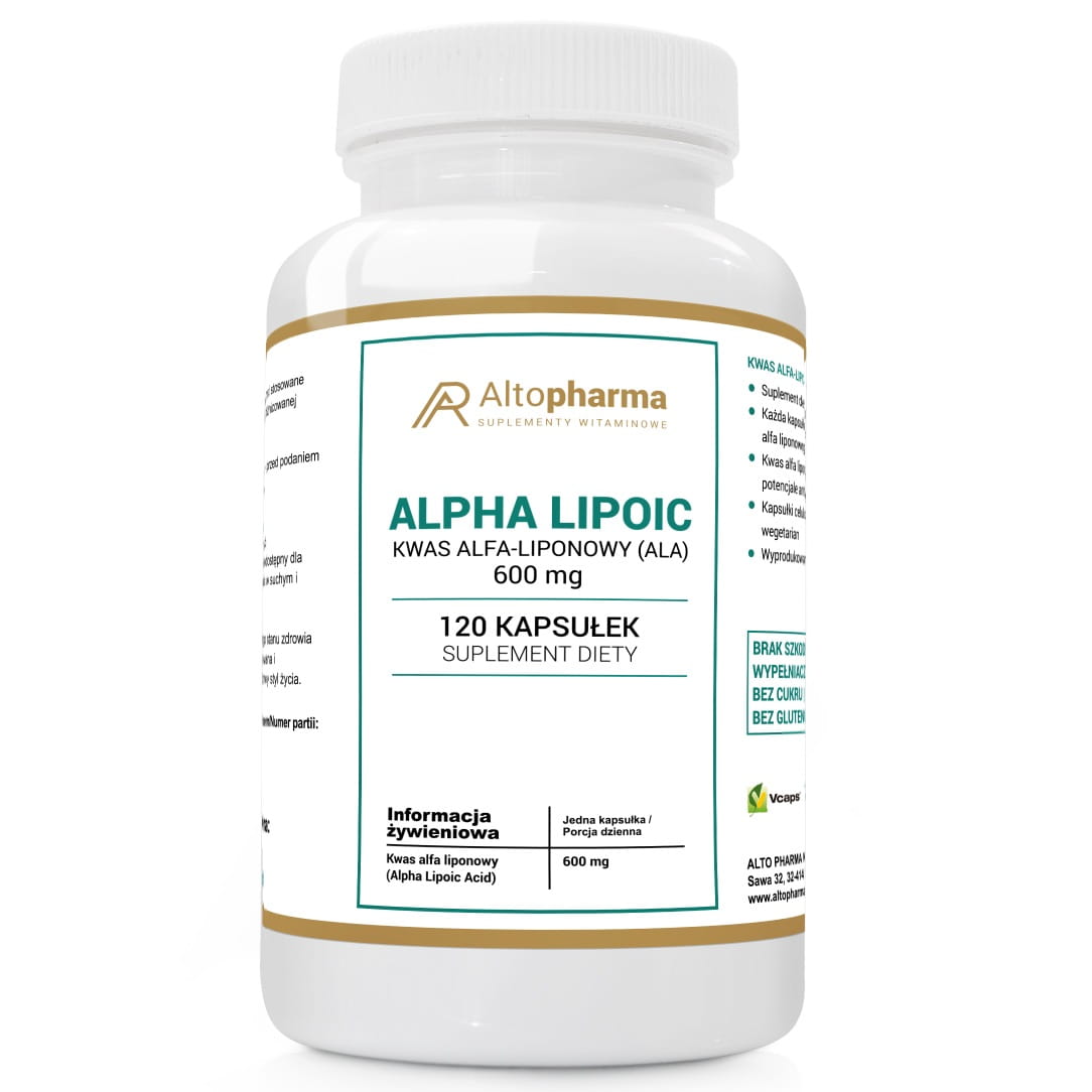 Альфа-липоевая кислота Altopharma 600 мг, 120 капсул