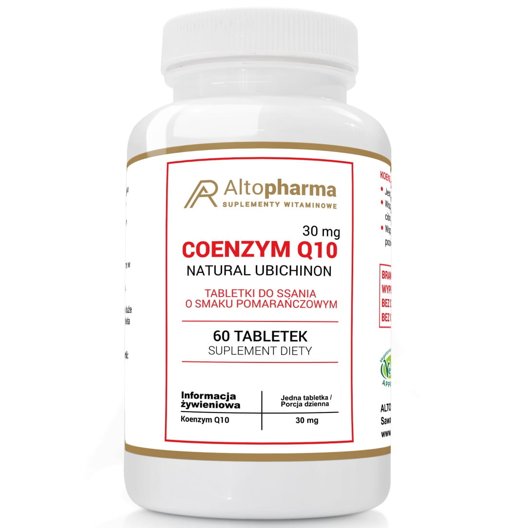 Коэнзим Q10 AltoPharma Forte 30 мг, апельсин, 60 таблеток для рассасывания