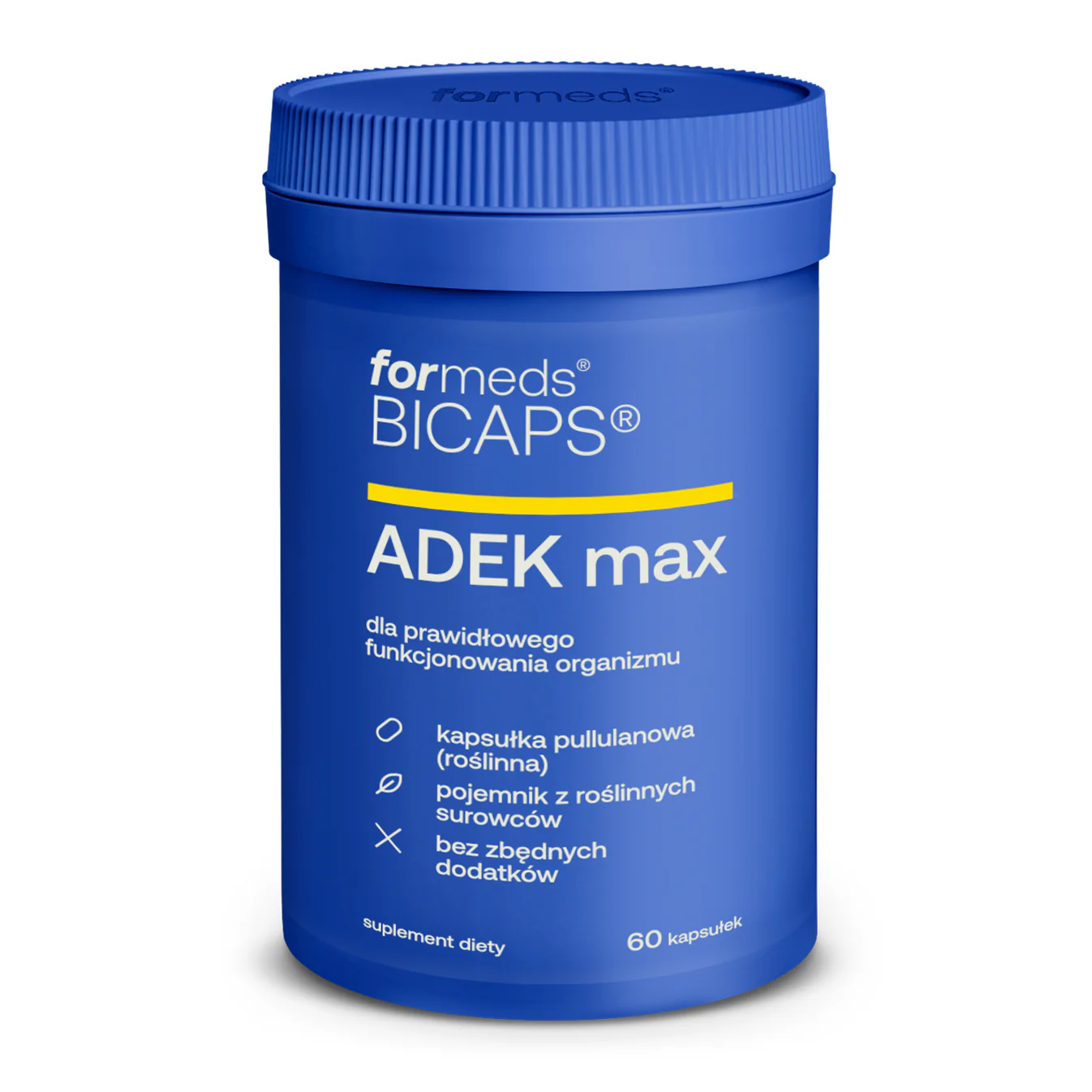 Витамины A, D3, E, K2 ForMeds Bicaps ADEK Max, D3 4000 МЕ, иммунитет и кости, 60 капсул