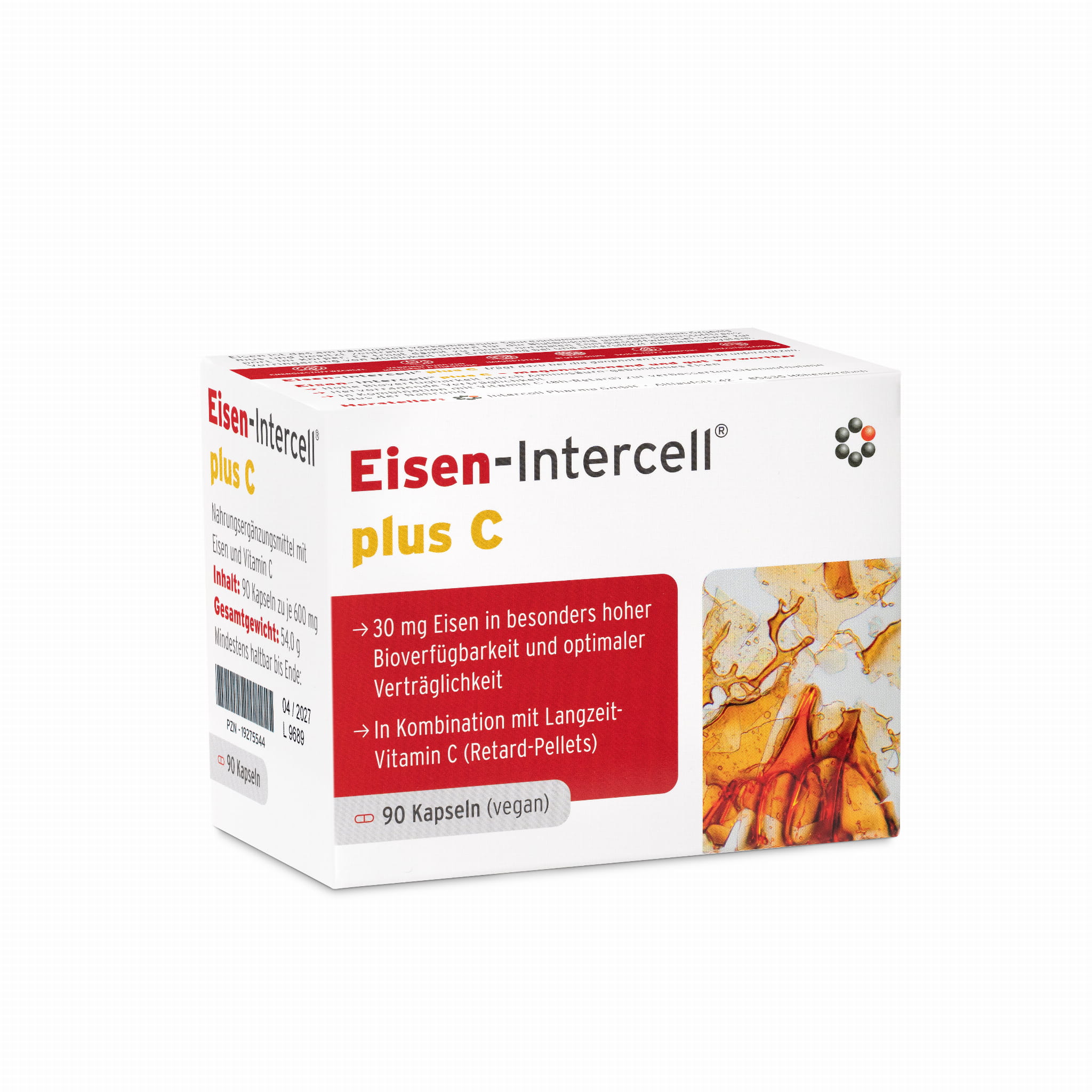 Железо Mito-Pharma Eisen-Intercell plus C, железо 30 мг и витамин C 160 мг, для беременных, 90 капсул