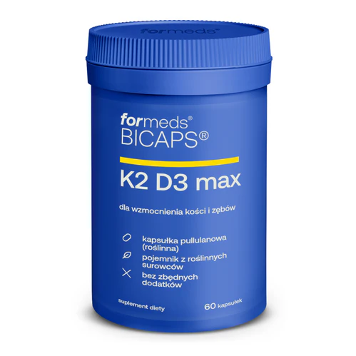 Витамин K2 с D3 Formeds Bicaps K2 D3 Max 4000 МЕ, для взрослых старше 75 лет, 60 капсул