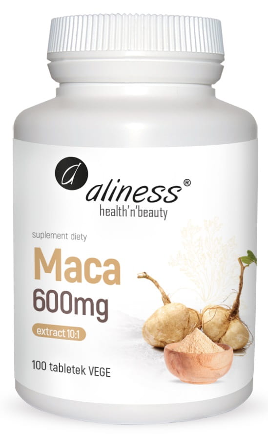 Экстракт маки Aliness Maca 600 мг, 10:1, 100 таблеток