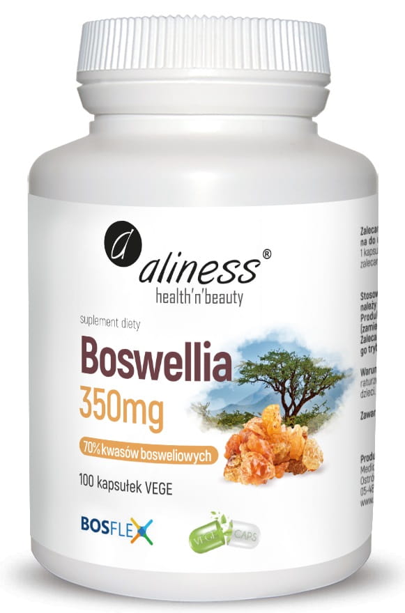 Босвеллия Aliness 350 мг, экстракт BosFlex, 100 капсул