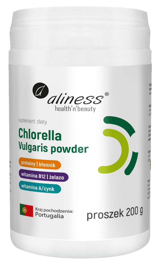 Хлорелла в порошке Aliness Chlorella Vulgaris, 200 г
