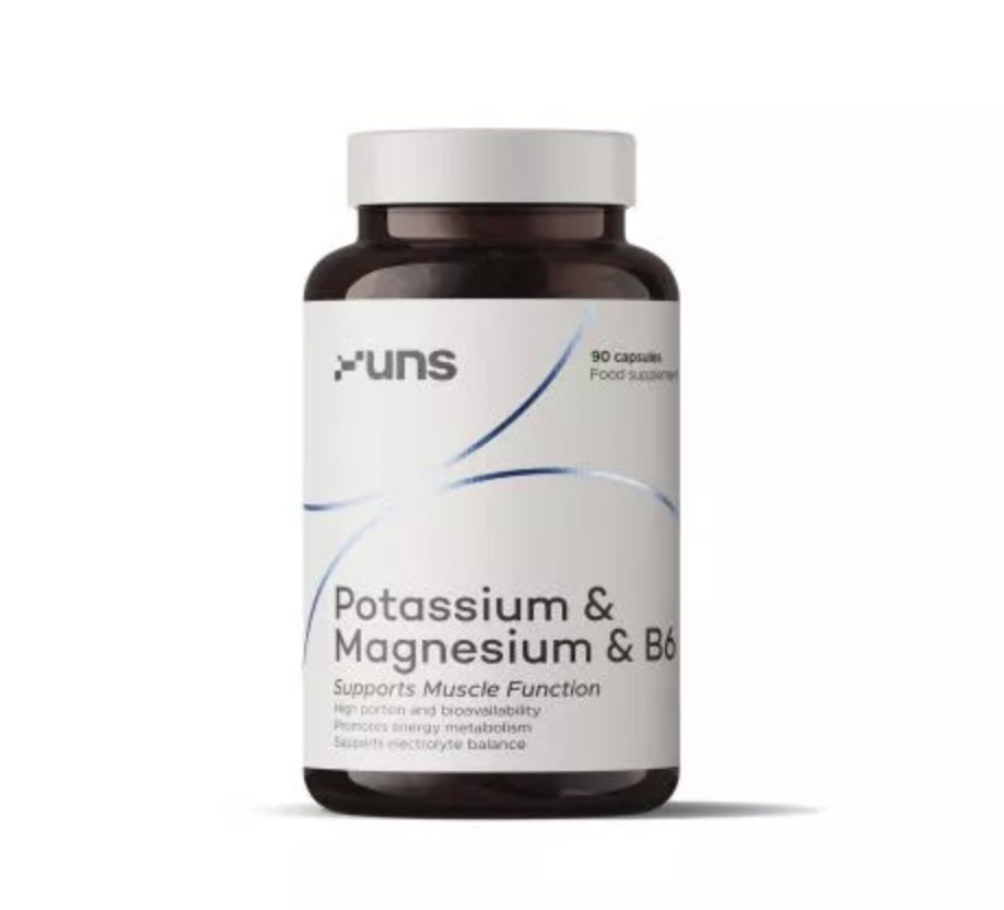 Калий и магний UNS Potassium & Magnesium & B6, с витамином B6, 90 капсул
