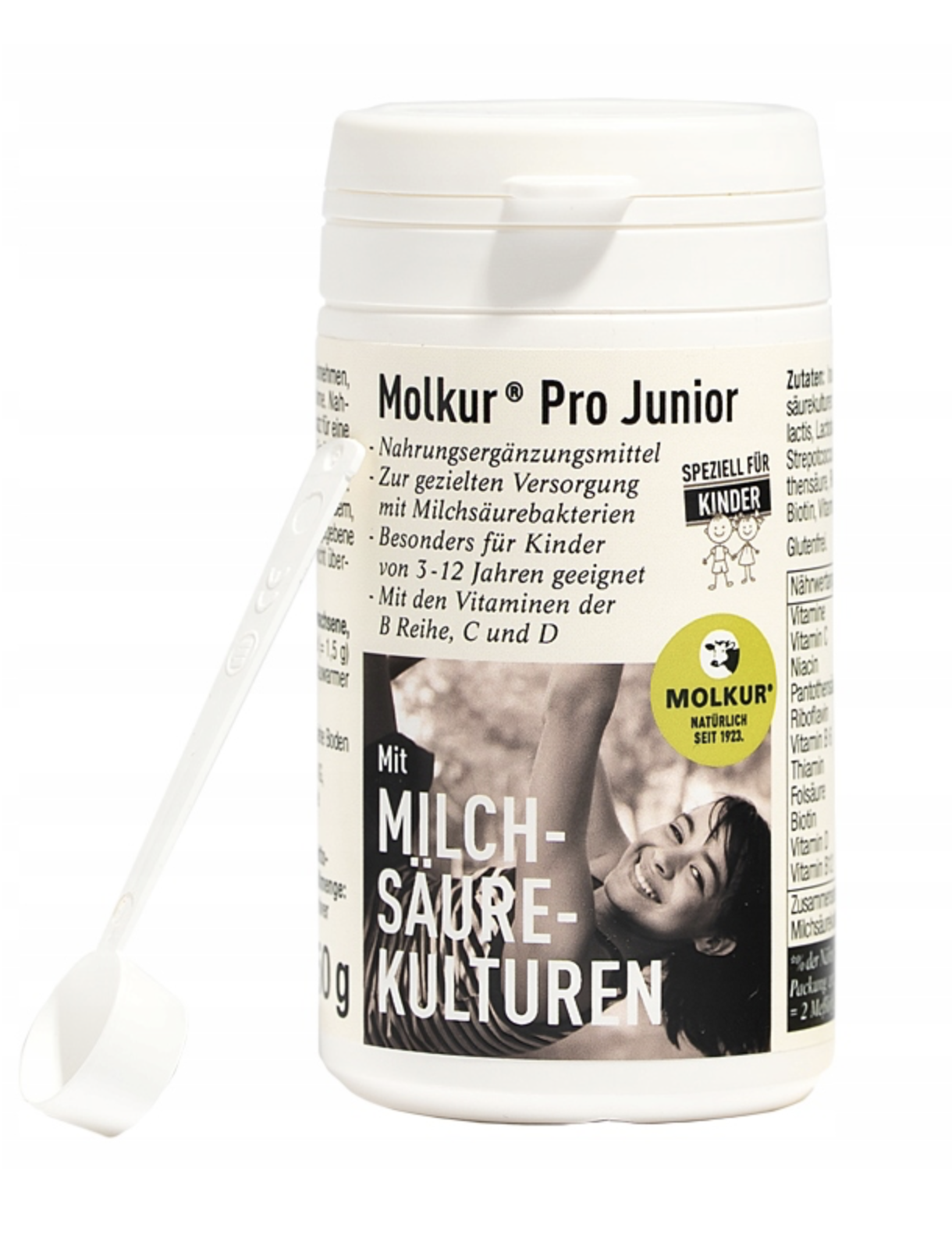Пробиотик для детей Mitopharma Molkur Pro Junior, с витаминами C и D, порошок, 50 г