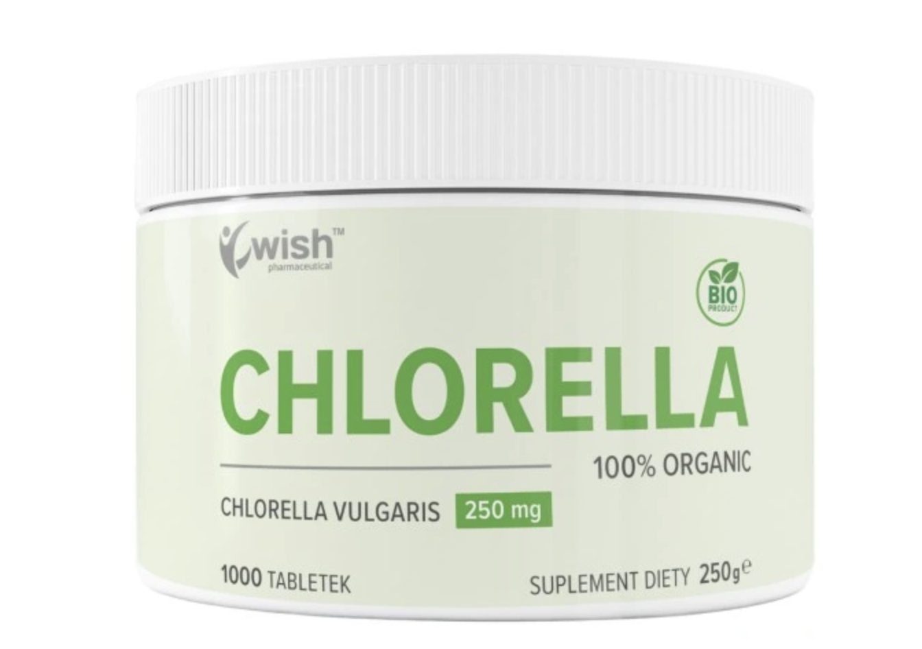 Хлорелла Wish Pharmaceutical Organic 250 мг, 1000 таблеток