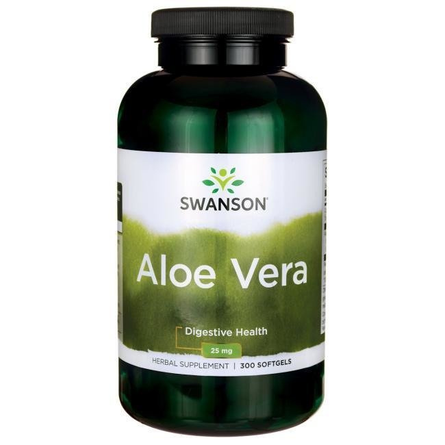 Алоэ вера Swanson Aloe Vera 5000 мг, концентрат 200:1, 300 капсул