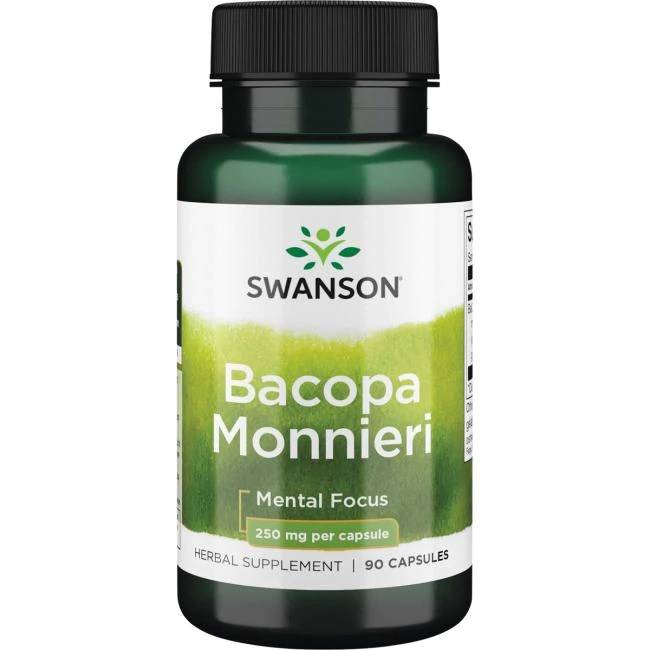Бакопа Монье Swanson Bacopa Monnieri BaCognize 250 мг, 90 капсул