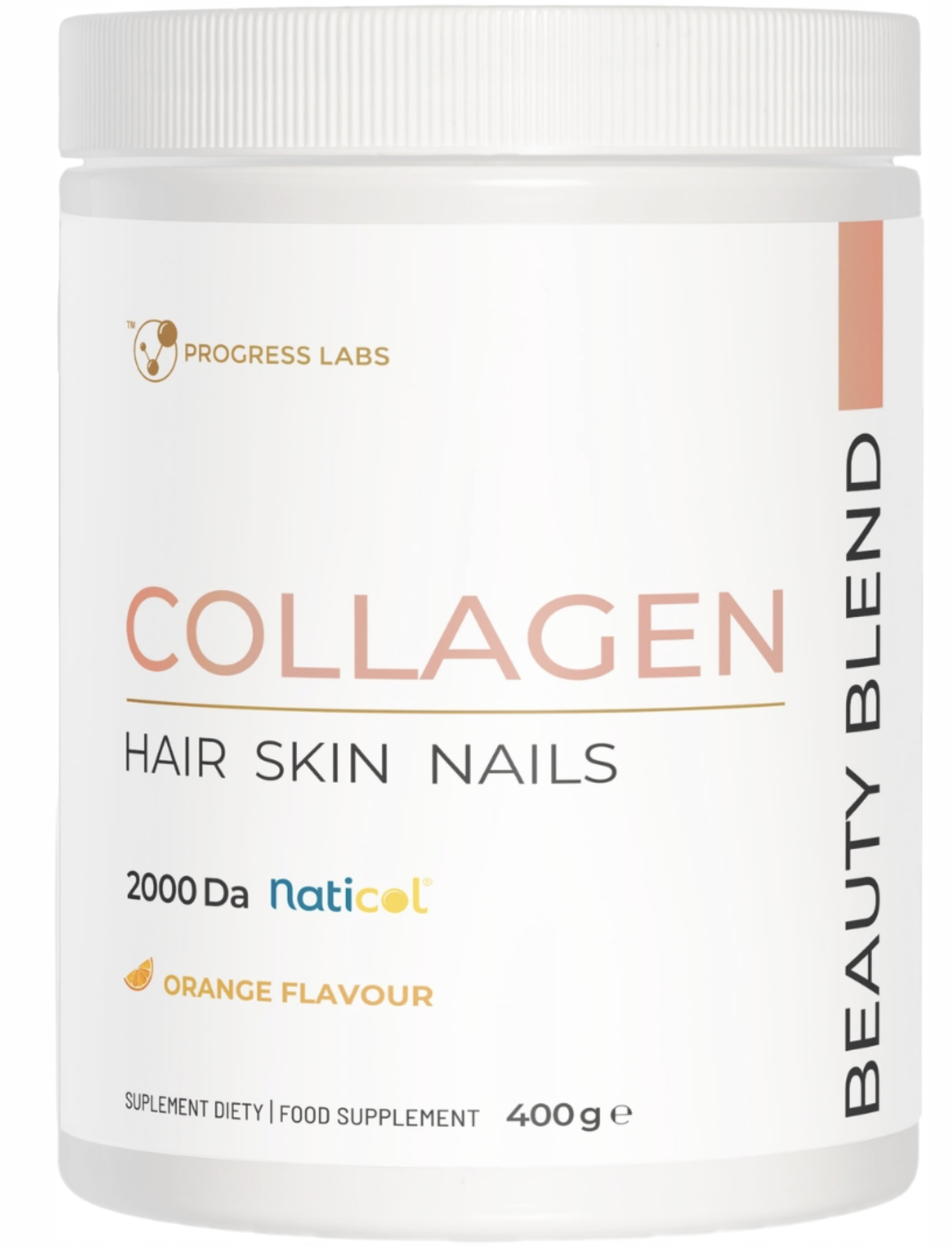 Коллаген Progress Labs Beauty Blend 10 000 мг, с витамином C и MSM, порошок, 400 г