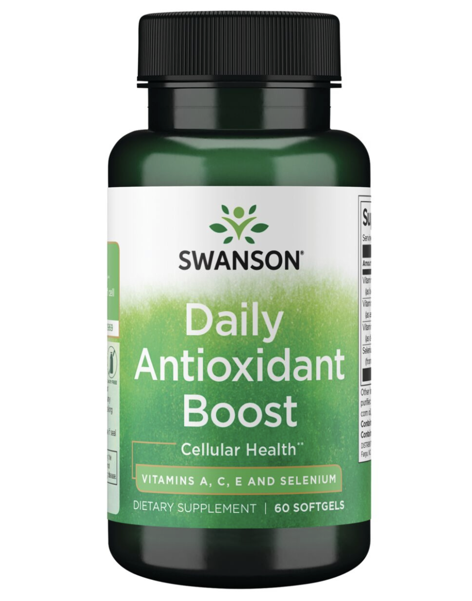 Витамины A, C, E и селен Swanson Daily Antioxidant Boost, 60 капсул